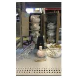 Perfumes, Glass Shoe, and 8 New Hanging Porcelain