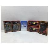 Boxed flashlight/radios, screwdriver sets, and