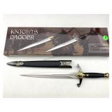 Knights Dagger with Sheath in Box