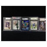 Mixed lot of graded cards