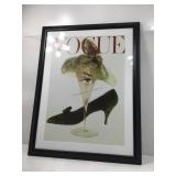 This framed wall art features the iconic October