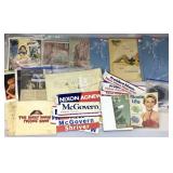 Vtg Pin-Up Calendars, Nixon Re-Election Bumper