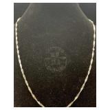 Sterling Silver Necklace, Tw 4.9g, Sz 20in Long