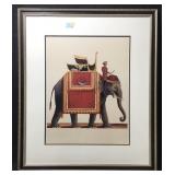 This is a framed art print titled Indian