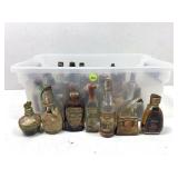 Collection of Vintage Mini Liquor Bottles