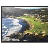 This is a photo of the iconic 18th hole at Pebble