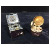 Lot of two antique very early 1800s inkwells in