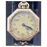 Vtg Elgin ART Gold-plated Ladies wind-up watch,