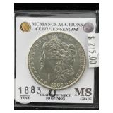 1883 O Signature Series Silver Morgan Dollar