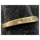 14 karat gold ring with diamonds 2.97 g, sz 7