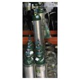 9 Oxygen Tank w/stand on wheels and 12-Slot stand