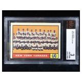 Bvg 3 topps 1961 Yankees team card