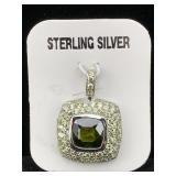 Sterling Silver Pendant W/tag, Tw 7g, Sz 1ï¿½