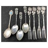 .800 Silver Forks & Spoons, Tw 111.5g, Sz 5in