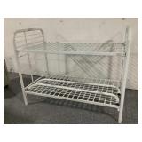 Metal Bunk bed for twin sizes, no hardware to