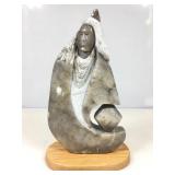 Native American Navajo Carved alabaster and is 15