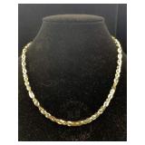 Sterling Silver Necklace, Tw 7.8g, Sz 14in Long