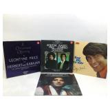 4 Signed Vtg LP Records