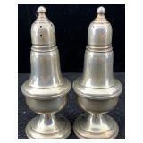 2 Sterling Weighted Salt & Pepper Shakers, Tw 283g