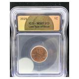 2025 Last Year Of Issue Of Penny, Icg Ms67 Rd