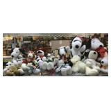 Large collection of Snoopy Plushies, approx 20in
