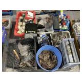 Pallet of hardware, chains, chemical and mode