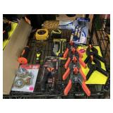 New Tools incl. Clamps, pry bar, Wire brush set