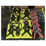Plastic & Metal clamps, see photos