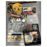 Pallet of home hardware, tools, organizers and