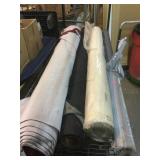 4 Rolls of cloth, approx 60in tall