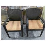 2 Dedon designer Patio chairs, various conditions