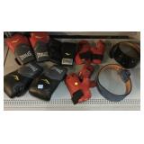 Boxing Gear. Gloves, Pads, and Belts.