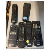 6 Assorted Sony Remotes.