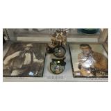2 Framed John Wayne Prints and Chinese Cork