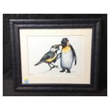 This is a framed art print featuring a