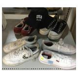 Shoes and USA Sun Hat.
