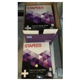 Case of Laser Paper from Staples.