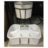 Housekeeping Caddy and Large Planter with Stand.