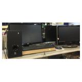 Assorted Electronics. Monitors, Keyboard, and