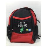 Backpack, black/red, Let It Hang promotional bag