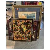 3 Framed Art Prints. 1 Signed /275. Largest