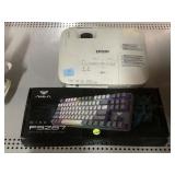 Aula F3Z87 Gaming Keyboard & Epson Projector