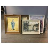 4 Framed Prints. Approx 18 x 22.