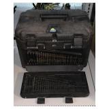Plastic Tool Box W/Drill Bit Set. Approx