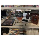 Assorted Home Decor. Wood Elephant, Spider-Man