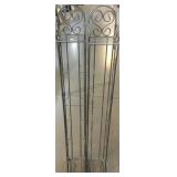 2 Metal CD racks, approx 46in tall