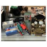 Baseball Gloves, Balls, And Exercise Gear.