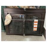 Metal Fireplace cover, approx 44x29in