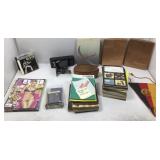 Box lot of locksmith ledger books 3 girly mags