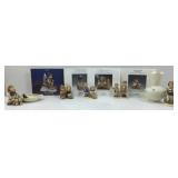 A box slot of 7   Small figures marked Goebel